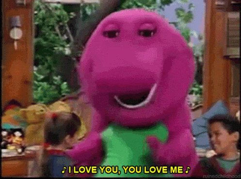 Barney I Love You GIF