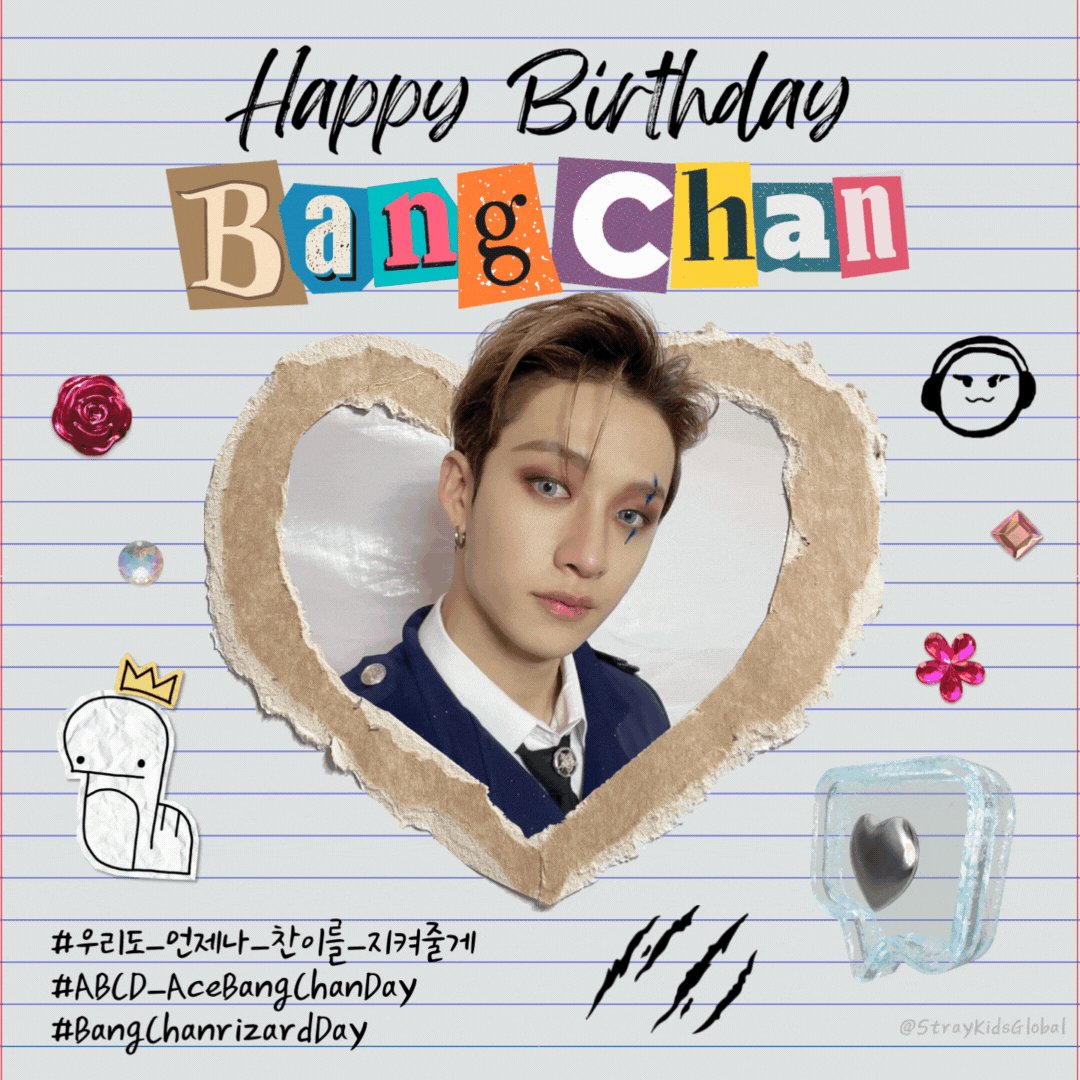Stray Kids Global 💗 on Twitter "Happy birthday, Bang Chan! 🥳🐺 우리도_언제나