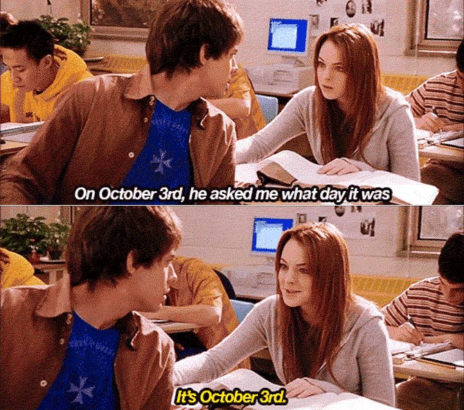 Oct 3rd He Asked What Date It Was