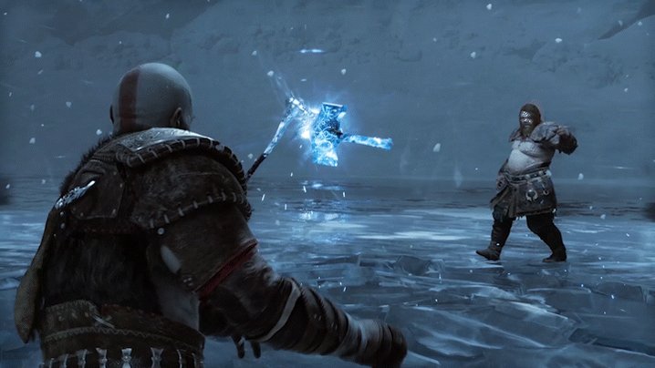 Kratos Vs Thor Kratos Vs Thor Fight GIF - Kratos Vs Thor Kratos Vs