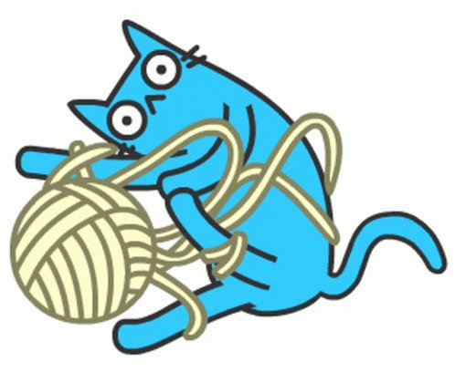 Cat Crazy Blue Cat GIF