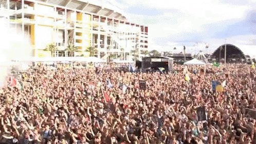 Packed Crowd Into It GIF