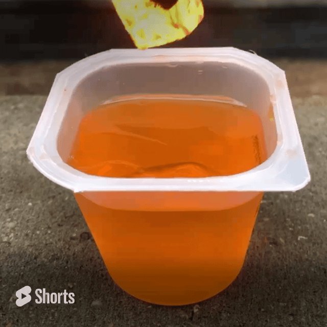 YouTube on Twitter "describe how this lil lava cube going into jello