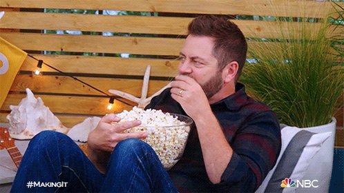 Nick Offerman Popcorn GIF b...