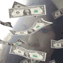 Money Rain Dollars GIF