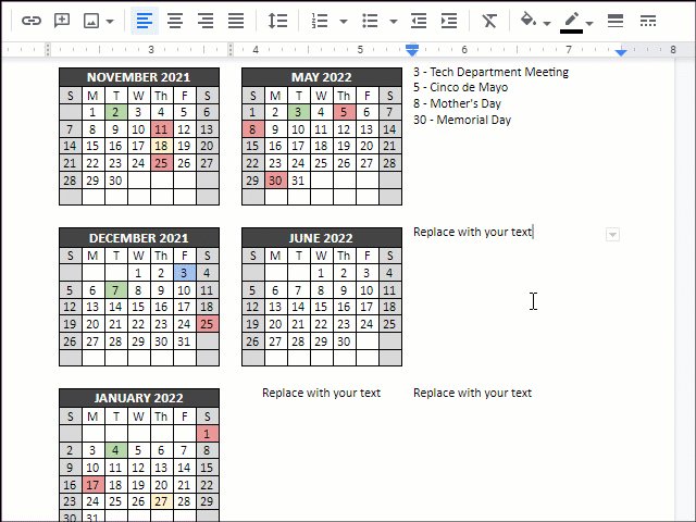 Eric curts on twitter google docs calendar templates for the 2023 