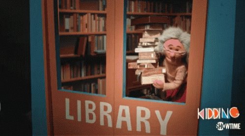 Library Puppet GIF