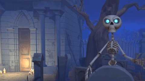 halloween skeleton GIF by M...