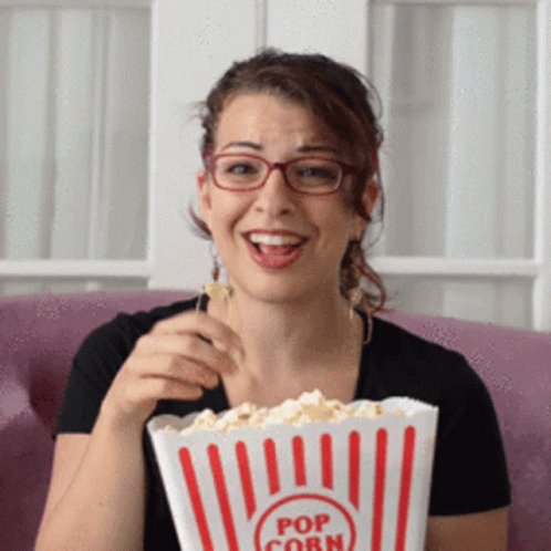 Anita Popcorn Girl GIF