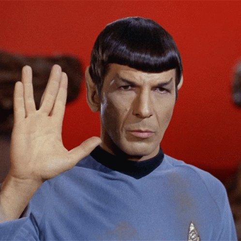 Vulcan Salute Spock GIF