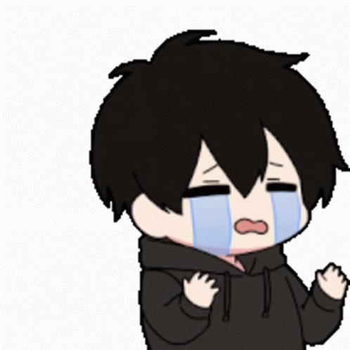 weeping softly
