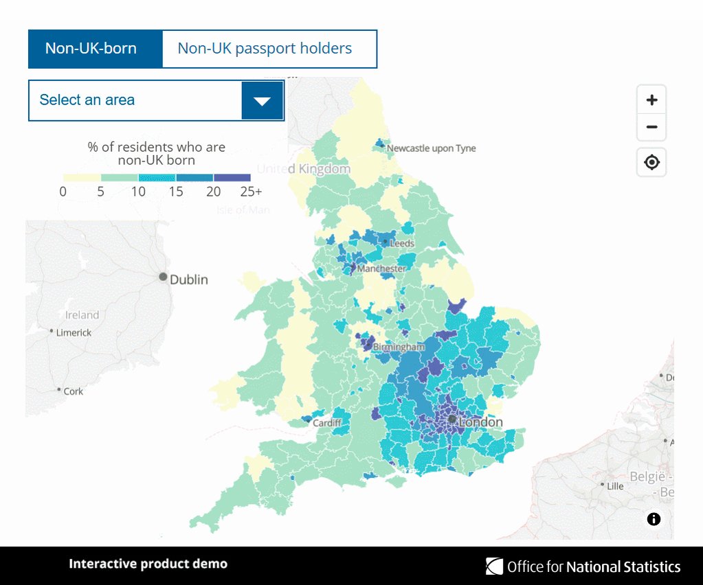 A Screen recording of an interactive map showing the local a