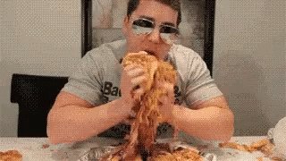 Eating Like A Pig Pigging Out GIF
