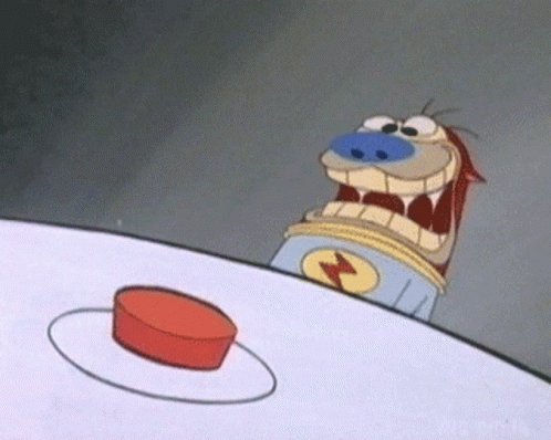 Stimpy Red Button GIF