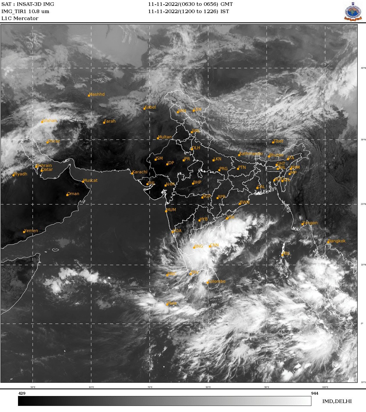 Chennai Weather on Twitter "Look at clouds blooming over Delta region