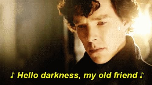 Sherlock Hello Darkness GIF