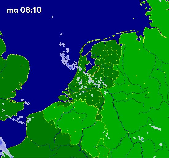 Buienradar on Twitter "Momenteel trekken nog wat lichte regenbuien over het land. Mooi te