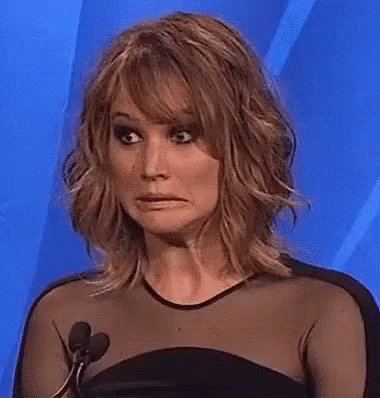 Jennifer Lawrence Pone Cara De Haberse Equivocado GIF