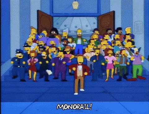 Monorail Simpsons GIF