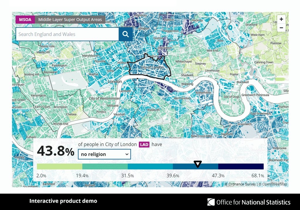 Screen recording of interactive map being used.