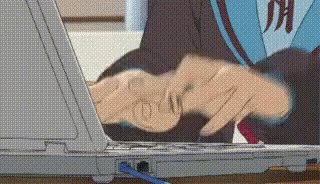 Anime Typing GIF