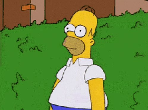 Homer Simpson Hiding GIF