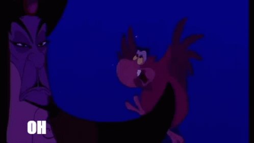 Aladdin Iago GIF