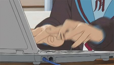 Kaito Typing GIF