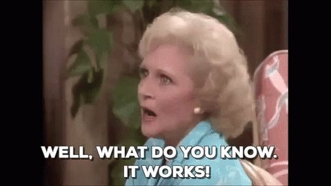 Betty White It Works GIF