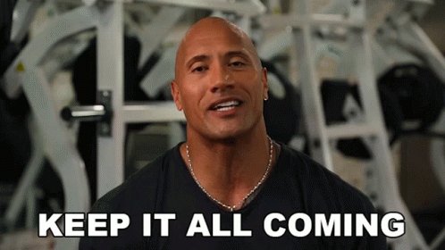 Keep It All Coming The Rock...