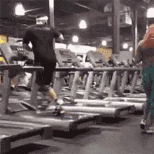 Treadmill Pushups GIF