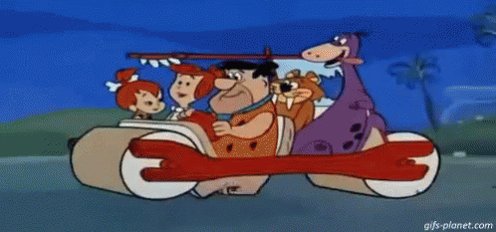 The Flintstones Car GIF