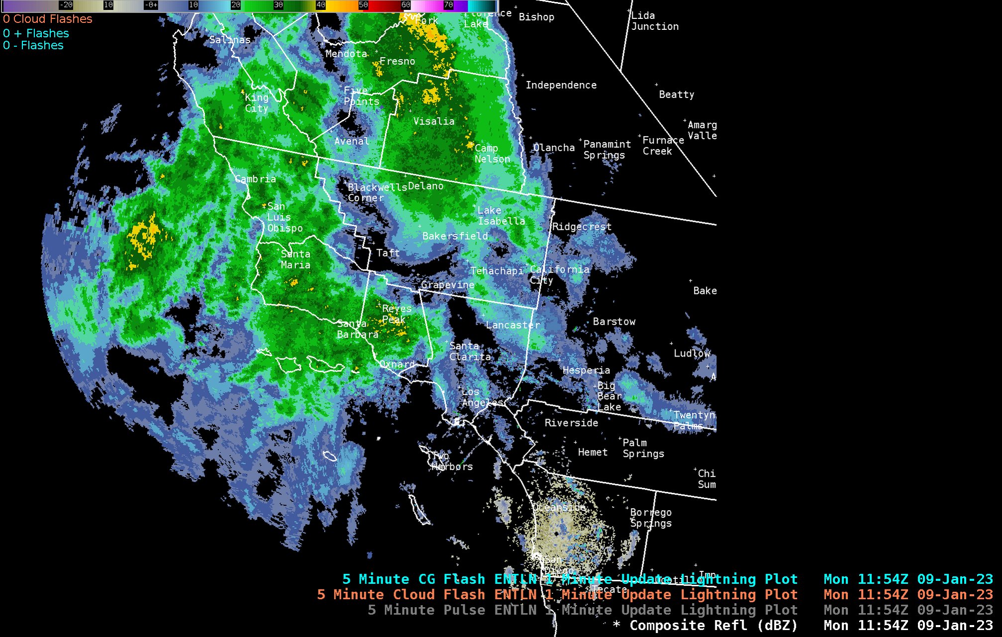 NWS Los Angeles on Twitter "Latest radar loop as of 454 AM. Light