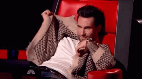 Adam Levine Shy GIF