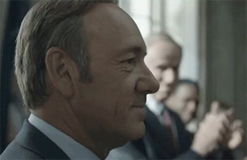 Frank Underwood Quiet Shared Disdain GIF