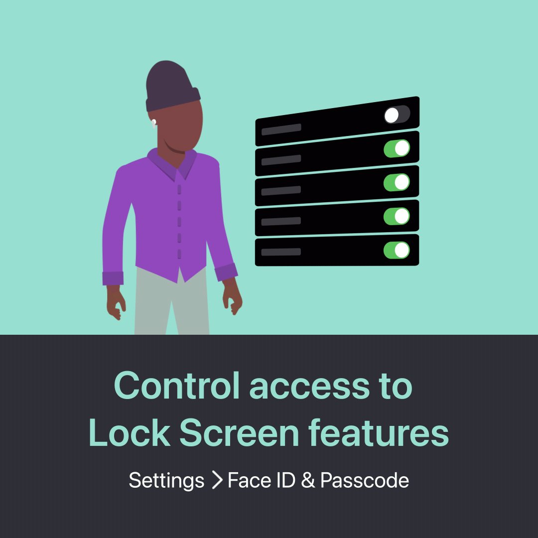 Apple Support on Twitter "Lock down your Lock Screen. 👀 You can choose