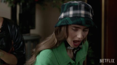 Shocked Emily Cooper GIF