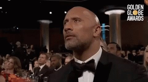 Golden Globes Dwayne Johnson GIF