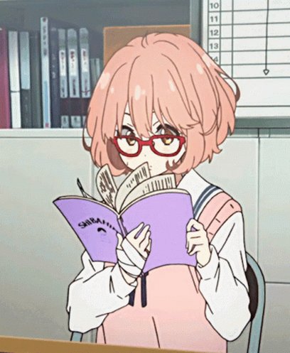 Anime Bookworm GIF