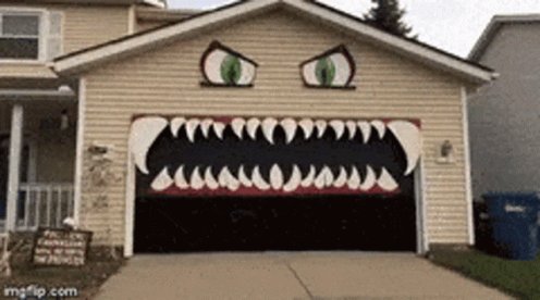 Halloween Garage GIF