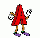 Letter A Dancing GIF