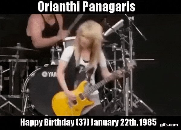 Happy Birthday Orianthi Panagaris(38) January 22th,1985 2022 1 22   