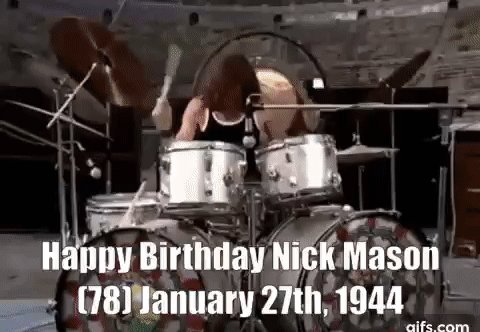 Happy Birthday Nick Mason (77) January 27rd, 1944
2022 1 27   