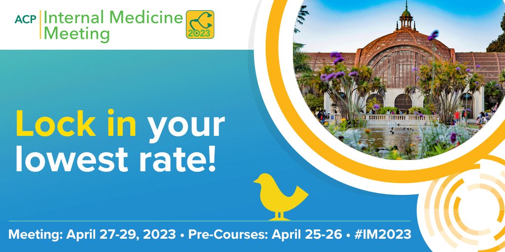 ACP on Twitter "Just 1 day left to save on internal medicine's premier