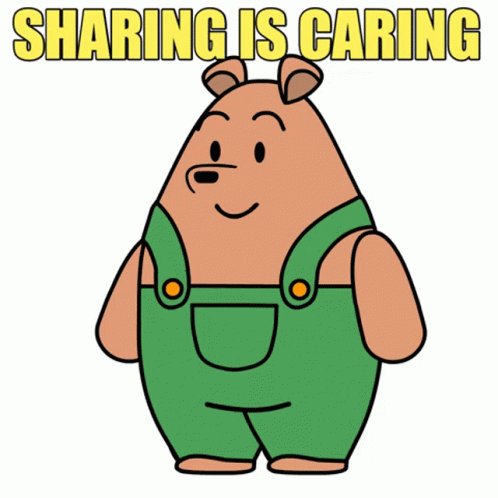 Sharing Is Caring Love GIF