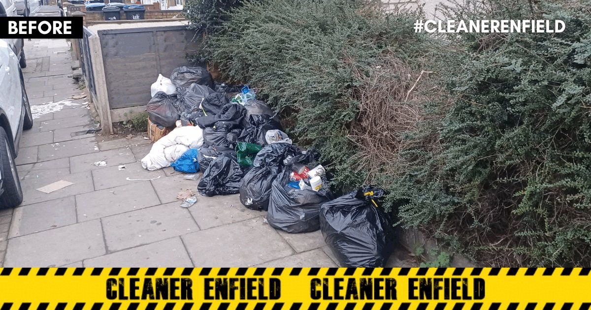 Enfield Council on Twitter "🚯CLEARED Lincoln Road EN3 Tell us who did