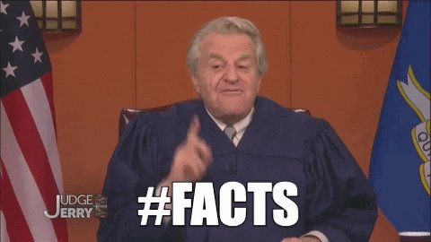 Facts GIF by Judge Jerry