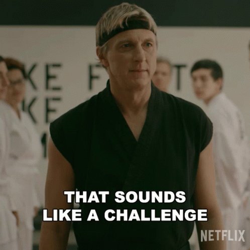 That Sounds Like A Challenge William Zabka GIF