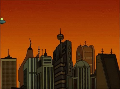 Futurama Space Aliens GIF