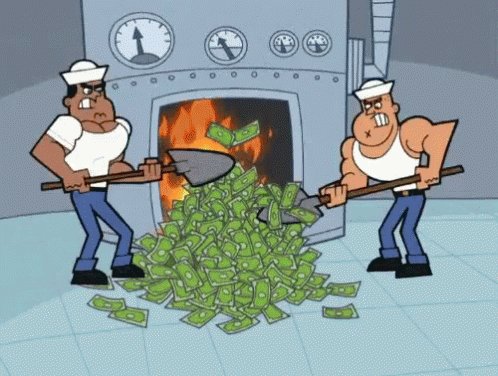 Money Burning GIF